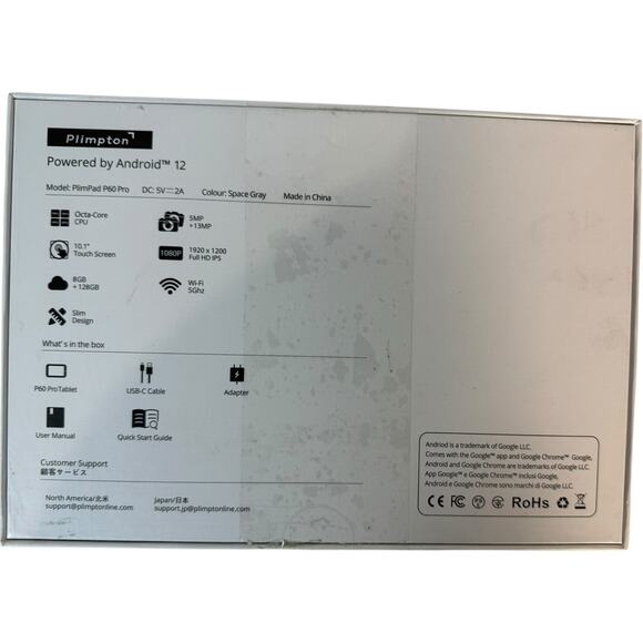 Plimpad P60 Pro 10.1" 128GB Tablet - Open Box, Tested Space Gray - Picture 3 of 3